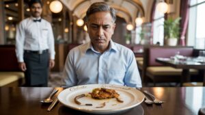 IAS officer who came to eat at Celeste Restaurant in Gurugram found worms in his plate